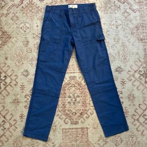 Blue cargo pants